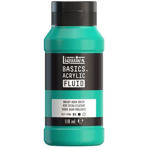 Peinture Acrylique - Fluide - Vert D'eau Éclatant - 660 - Liquitex - Basics Acrylic Fluid - 118ml
