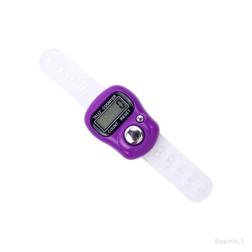 Compteur de doigts électronique, Mini compteur de nombres, raccord pour  tour violet