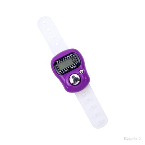 Compteur de doigts électronique, Mini compteur de nombres, raccord pour  tour violet