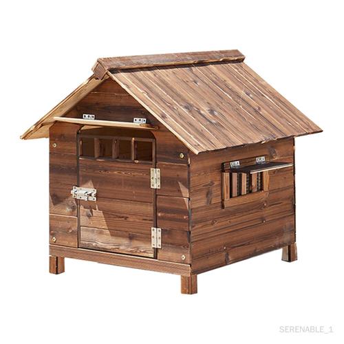 Niche En Bois Pour Chien , Imperméable, Facile À Assembler, M