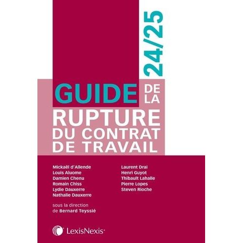 Guide De La Rupture Du Contrat De Travail