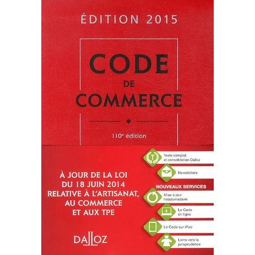 Code De Commerce 2015