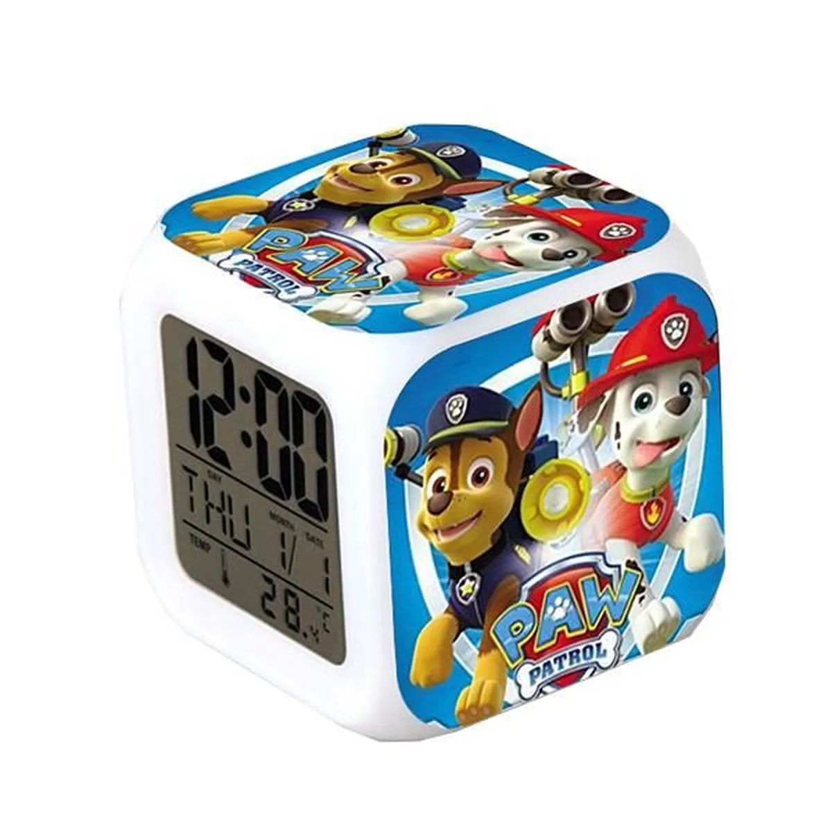 Paw Patrol La Pat¿ Patrouille Horloge Réveil De Sept Couleurs-Type1