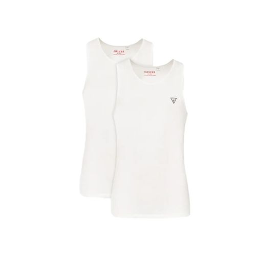 Débardeur Guess Triangle G Homme Blanc