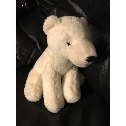 Doudou Peluche Ours Polaire Max&sax 23cm