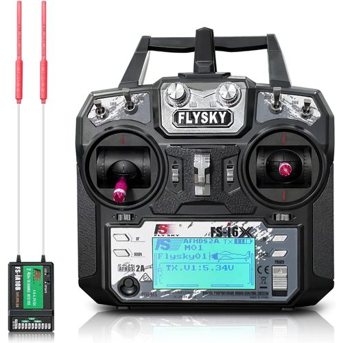 Fs-I6x Ensemble Émetteur 10 Canaux,Contrôleur Rc 2.4ghz Avec Récepteur Pour Drone Multirotor Avion Hélicoptère Planeur Bateau (Fs-I6x+Ia10b).[W233]-Marque Générale