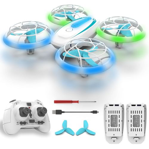 Mini Drone Enfant-T18 Jouet Enfant Drone,Avec Lumières Bleues Et Vertes,4 Modes D'éclairage,Mode Sans Tête,3d Flip,Rotation Automatique,Pour Débutants,Cadeau D'anniversaire.[W59]-Marque Générale