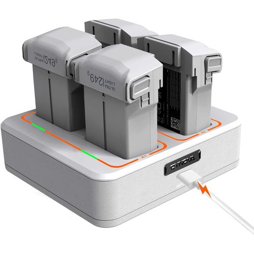 Dji Mini 4 Pro Chargeur De Batterie,Chargeur Rapide Dji Mini 3 Pro,Station De Charge Bidirectionnelle Pour Charger 4 Batteries Dji Mini 3 Pro,Accessoires De Drones.[W266]-Marque Générale