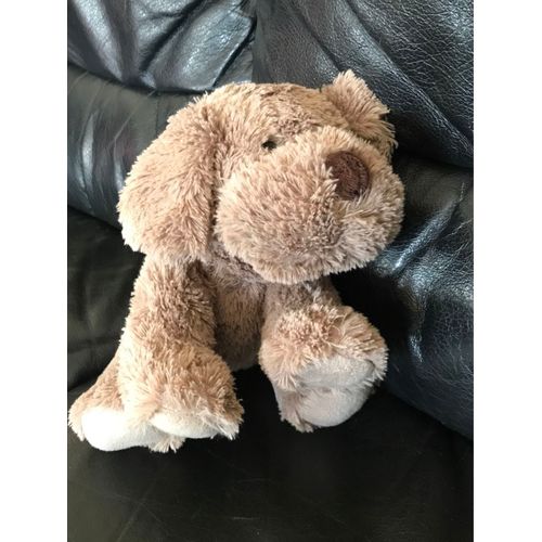 Doudou Peluche Chien Marron Assis 23cm Famosa 