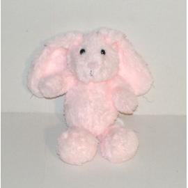 Doudou bébé lapin en coton rose BIRD SONG