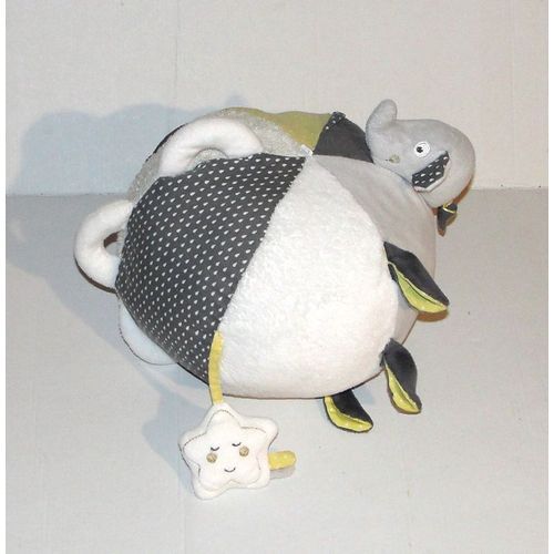 Doudou Elephant Boule Baby Deco Sauthon