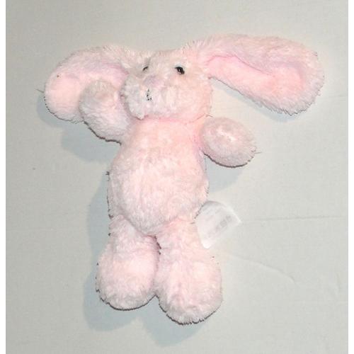 Doudou bébé lapin en coton rose BIRD SONG