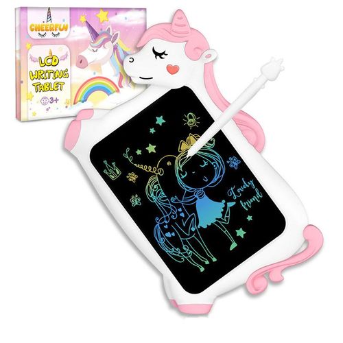 Licorne Jouet Fille Enfant Cadeau - Educative Jeux Jouet Cadeau Fille Enfant 1 2 3 4 5 + Ans Creatif, Ardoise Magique Tableau Magnetique Lcd Tablette Dessin Graphique Enfant Fille Cadeau Anniversaire