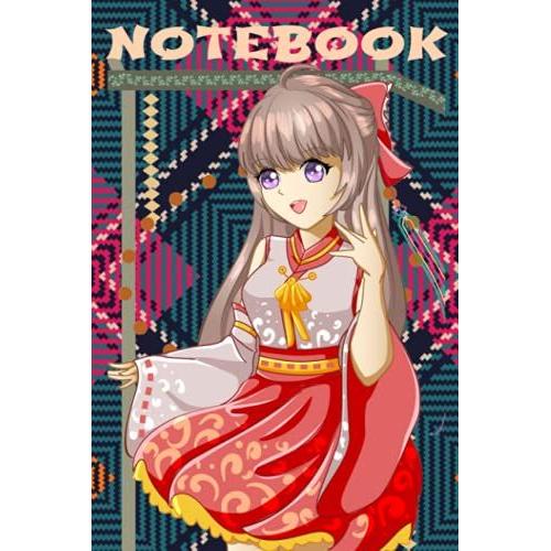 Notebook: Carnet De Notes, Journal Intime Visuel Bd Manga Fille, Ados, 120 Pages Lignées, Couverture 15,24 X 22,86 Cm, Format A5 Couverture Finition ... Mignon, Objet Original Et Intemporel.