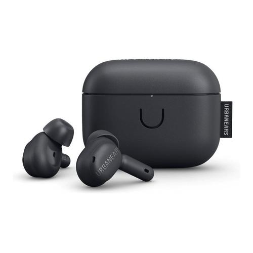Urbanears Juno - Écouteurs sans fil avec micro - intra-auriculaire - Bluetooth - Suppresseur de bruit actif - noir charbon