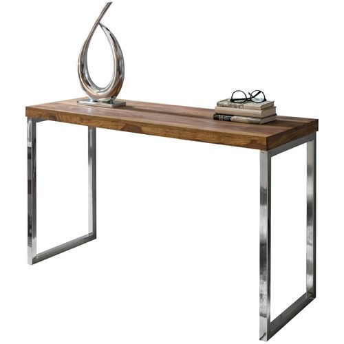 Table Console Bois Massif 120x77x45cm Table De Couloir Table De Bureau