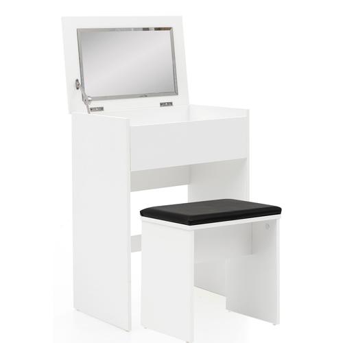 Coiffeuse Coiffeuse Coiffeuse Miroir Blanc & Tabouret