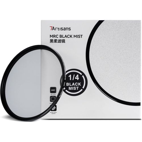 Filtre à brume noir 1/4 en alliage d'aluminium naturel doux effet diffuseur effet cinématographique Dream Soft Focus filtre en verre optique (62 mm)