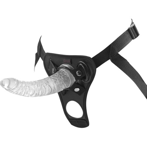 Godemichet Et Ventouse,Gode Pénis,Strap On Pour Les Femmes Et Les Hommes,Réglable Gode Ceinture Harness,Sex Toys Pour La Masturbation Des Femmes Lesbien (Noir)