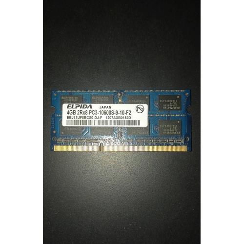 RAM Elpida 4 Go 2Rx8 PC3-10600S
