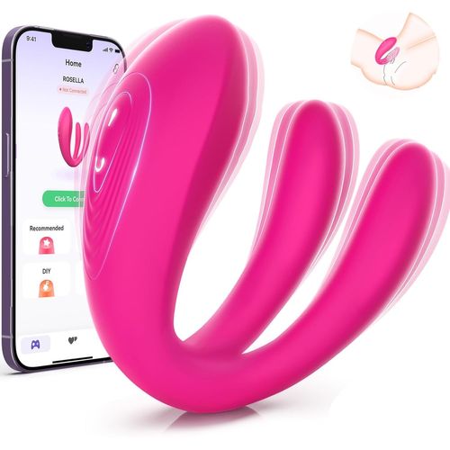 Vibromasseurs Feminin À Distance Sex Toy¿S Femme,Vibromasseur Avec 10 Modes,Gode Vibro-Masseur Femme Clitoridien Puissant Stimulation Sex Toys Couple Connecté Telephone Gode Oeuf Vibrant Sextoy App