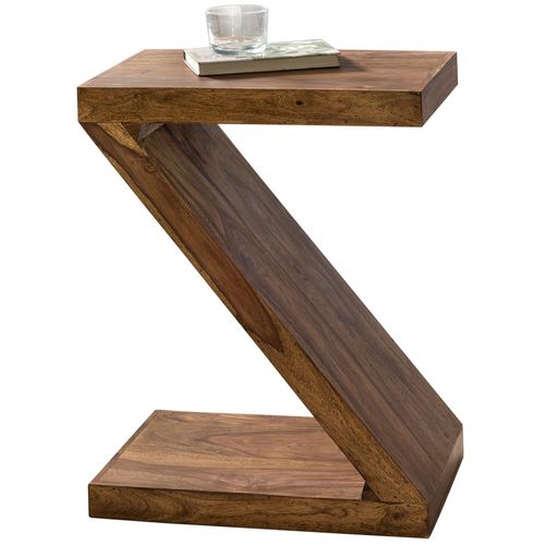 Table D'appoint Bois Massif 44x59x30cm Bout De Canapé Table De Salon