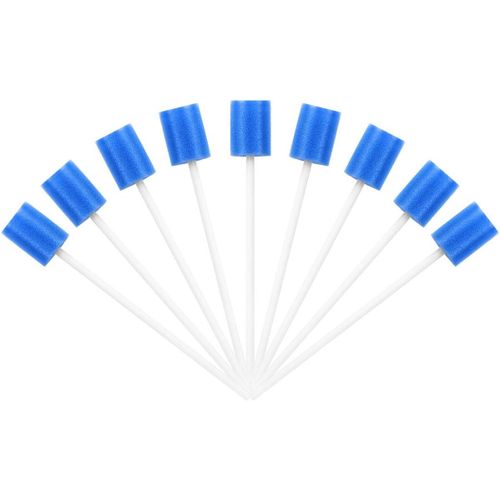 Lot De 100 Éponges Dentaires Jetables Pour Soins Dentaires,Bleu.[Y443] 