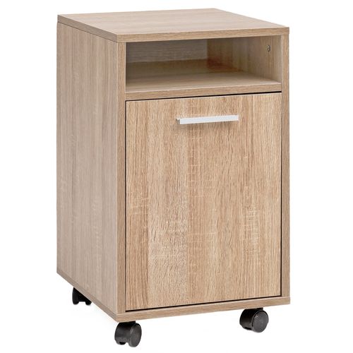 Caisson De Bureau 33x60x38 Cm Placard De Rangement Mobile Avec Roulettes