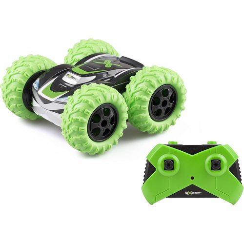 Voiture Télécommandée 360 Cross Verte-pour Enfants dès 5 Ans-Conduite Tout-Terrain sur 2 Faces à 360°-Vitesse:12km/h-Emballage Ecologique Facile à Ouvrir- 54728