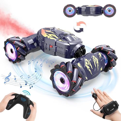 Voiture Télécommandée,Voiture Telecommandé Enfant Tout Terrain avec la Main 2.4 GHz,4x4 Voiture RC Drift 360° Rotation,Jouet Cadeau Garcon Fille 6 7 8 9 10 11 12 Ans
