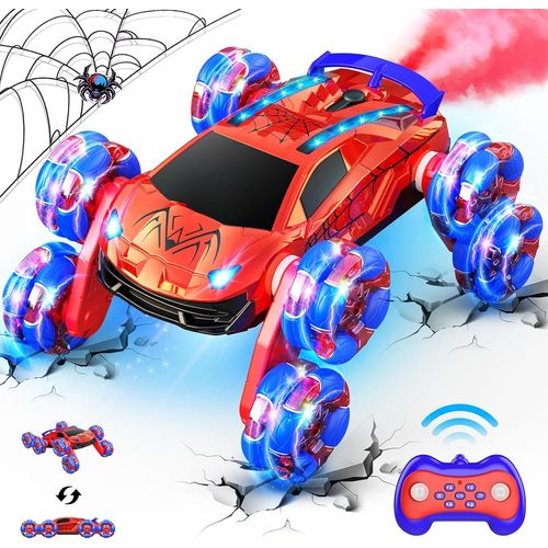 8WD Voiture Telecommandé Enfant,Jouet Enfant 3 4 5 6 7 8 Ans Garçon,2.4GHz RC Voiture Radiocommandee Cadeau Garcon Fille 3-12 Ans,Spider Voiture Enfant Cadeaux de Noël Enfants 2024