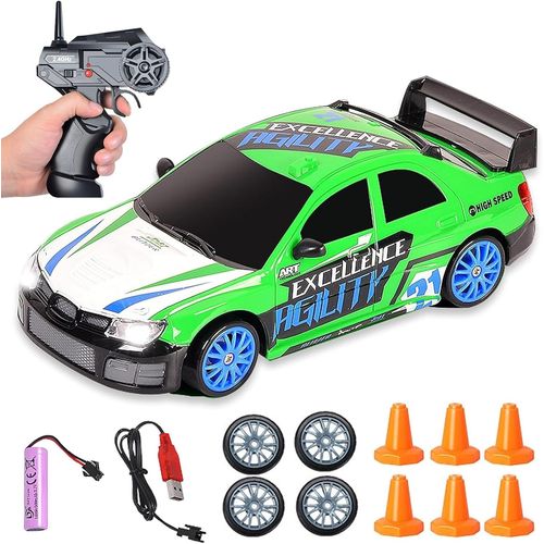 Voiture Télécommandée Drift,Rc Drift Car,1:24 Rc Car,Avec 2,4 Ghz Télécommandes,30 Km/H,Voiture Radiocommandée Adulte,Pour Enfant Adulte Anniversaire Cadeau