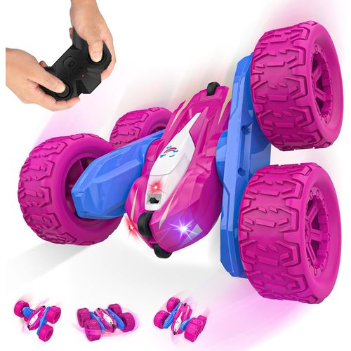 Voiture Télécommandée Jouet Fille Garçon,360°Rotation 4x4 Télécommandé Tout Terrain RC Drift Car Voiture Radiocommandee de Course Jeu Extérieur Intérieur Cadeau Noel Anniversaire Enfant 3-12 Ans