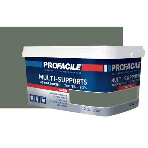 Peinture intérieure multi-supports, PROFACILE 2.5 litres Kaki