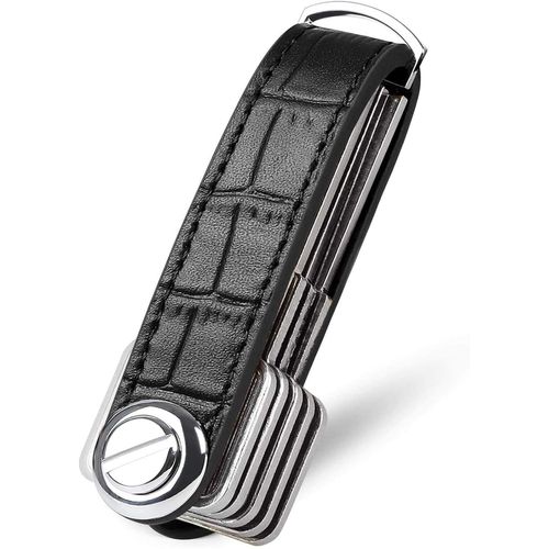Porte-Clés En Cuir|Porte-Clés Homme|Détachable Porte-Clés|Porte-Clés Intelligent De Poche,Boîte-Cadeau Stylée (Peut Accueillir 10 À 12 Clés Multiples)