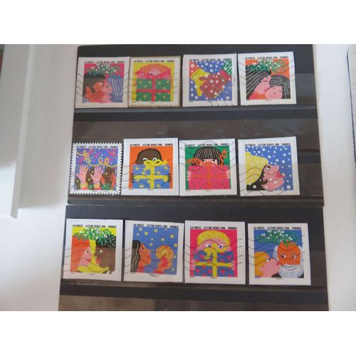 Lot De 12 Timbres Oblitérés Autoadhésifs "Bonne Année " - 2015