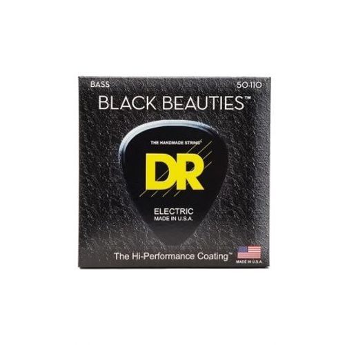 Dr Bkb-50 - Black Beauties - Black, Jeu Guitare Basse, Heavy 50-110