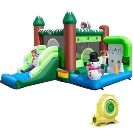 Aire de jeux 3-en-1 parc enfant pop-up avec tente tunnel piscine à balles  thème licorne idée cadeau fête d'anniversaire rose