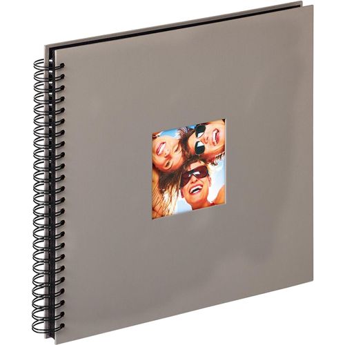 Photo Album Grey 30 X 30 Cm Spiral Album With Cover Cut-Out,Fun Sa-110-X
