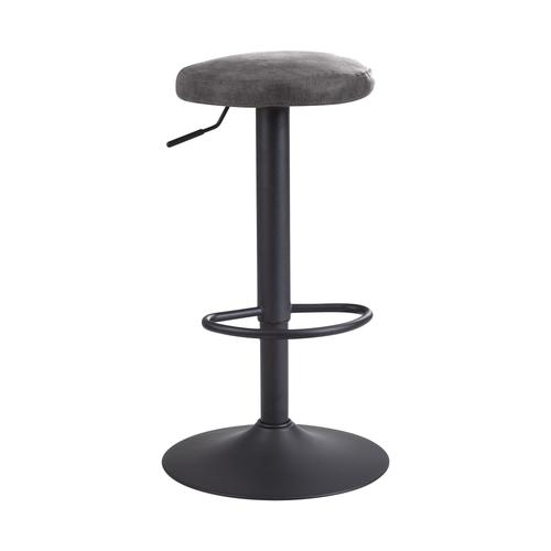 Tabouret De Bar Aspect Suède Tabouret Tissu / Métal Tabouret De Bistrot 100 Kg Rond