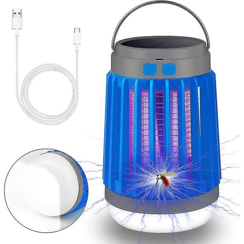 Lampe anti-moustique 3 en 1, étanche, adaptée au Camping, bleu