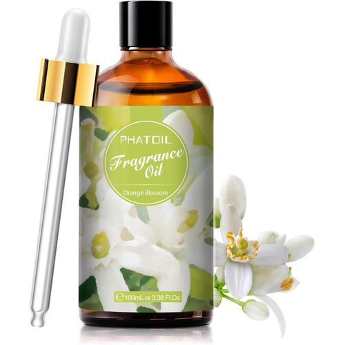 Fleur D`Oranger Huile Essentielle 100ml, Huile De Fleur D`Oranger Pour Diffuseur, Huile Parfumée Pour Aromathérapie Humidificateur, Bougies