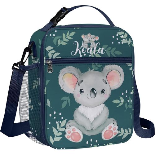 Sac Isotherme Repas Enfant Vert Koala Petit Sac À Lunch Isolé Mit Porte-Bouteille Lunch Box Isotherme Fille Garçon Pour L'école.[G356]