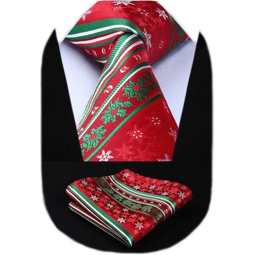 Ensemble De Cravate De Fete Et De Pochette De Poche Tissee Pour Homme