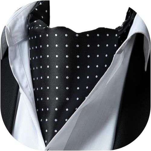 Ascot Homme À Pois Cravate Foulard Mariage Élégant Foulards Cravates