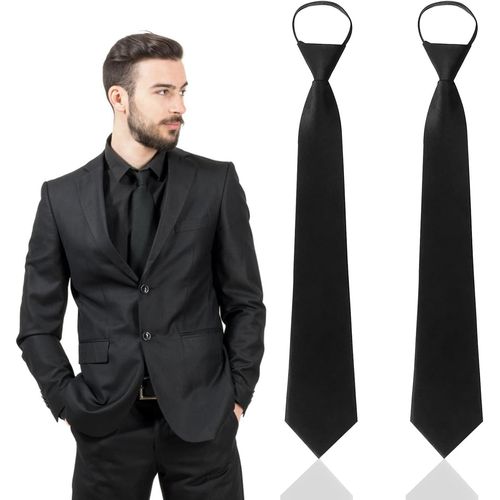 Cravate Homme Cravate Pré-Nouée En Glissière Pour Homme Étroite Élégante Et Polyvalente Idéale Pour Mariage Cravates À Fermeture Éclair Affaires Et Occasions 43cm Cadeaux Pour Thanksgiving Noël Pères