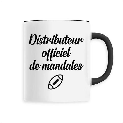 Mug Rugby "Distributeur Officiel De Mandales" - Confectionné En France - Tasse Originale En Céramique - Cadeau Rugby Original Rigolo