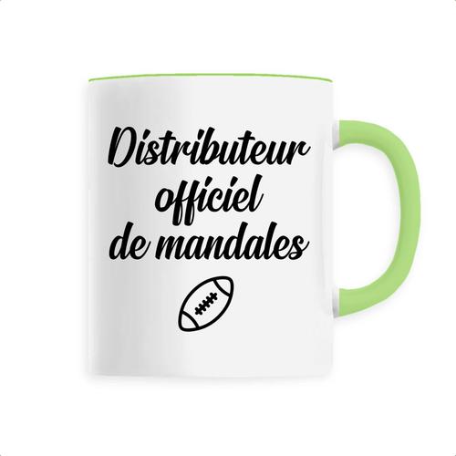 Mug Rugby "Distributeur Officiel De Mandales" - Confectionné En France - Tasse Originale En Céramique - Cadeau Rugby Original Rigolo