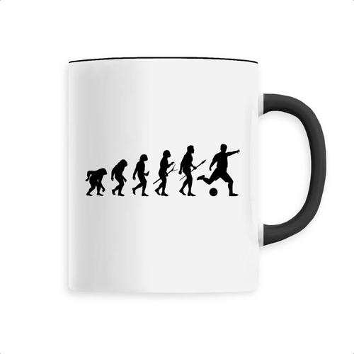 Mug Foot "Evolution De L'homme" - Confectionné En France - Tasse Originale En Céramique - Cadeau Football Original Rigolo