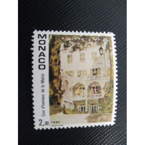 Timbre Monaco Y T 1709 Cour Des Pompes De L'Hôtel De Ville 1990 (020609 )